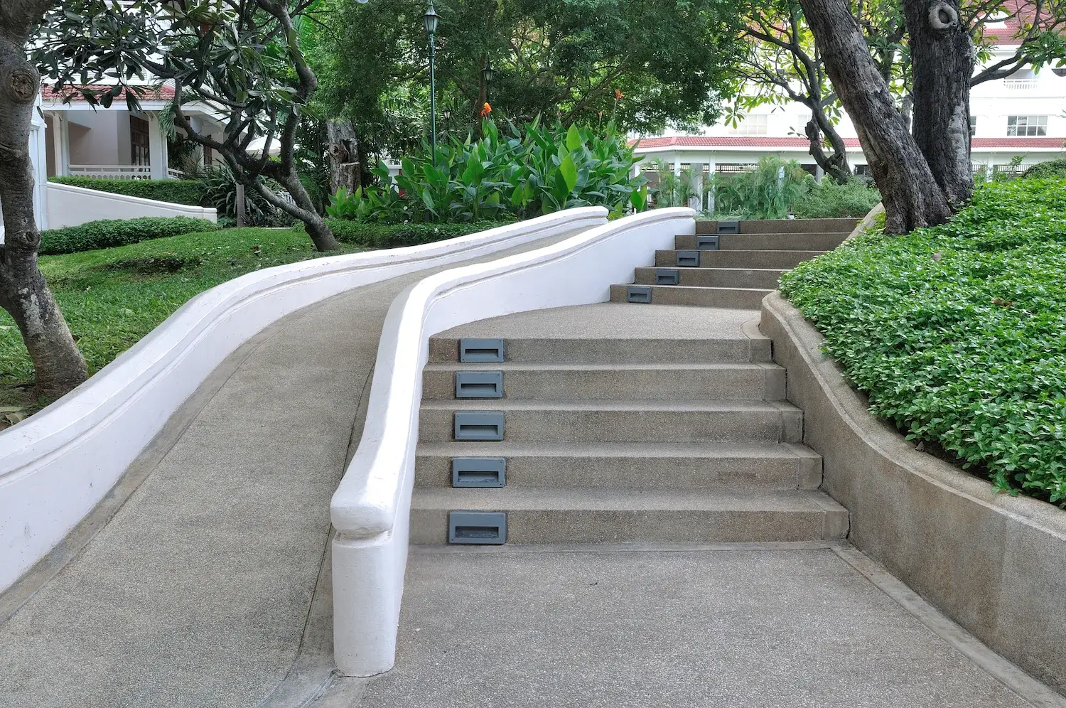 Concrete ramp built for easier property access